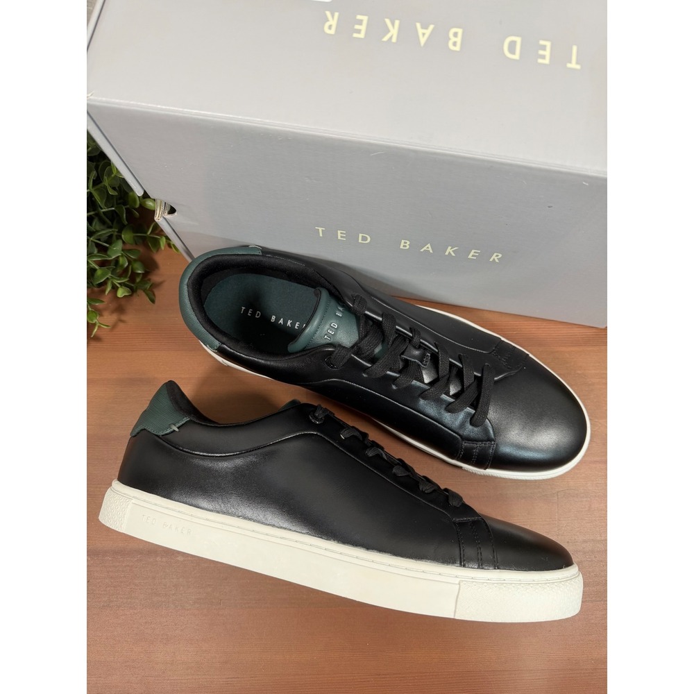 Ted Baker Men's Robberto Lace Up Black Leather Shoes Size 13